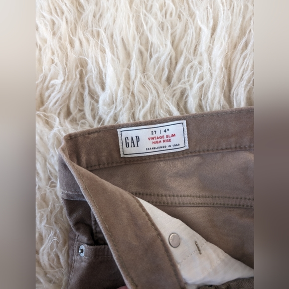Gap High Rise Vintage Velvet Pants - Picture 4 of 5